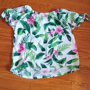 Girls flower top size L